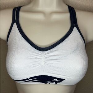 NUX White and Black Sports Bra